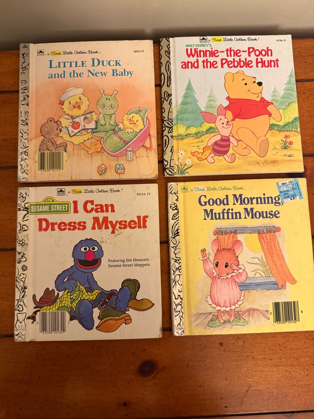 First Little Golden Books Vintage Hardcover Lot of 4
